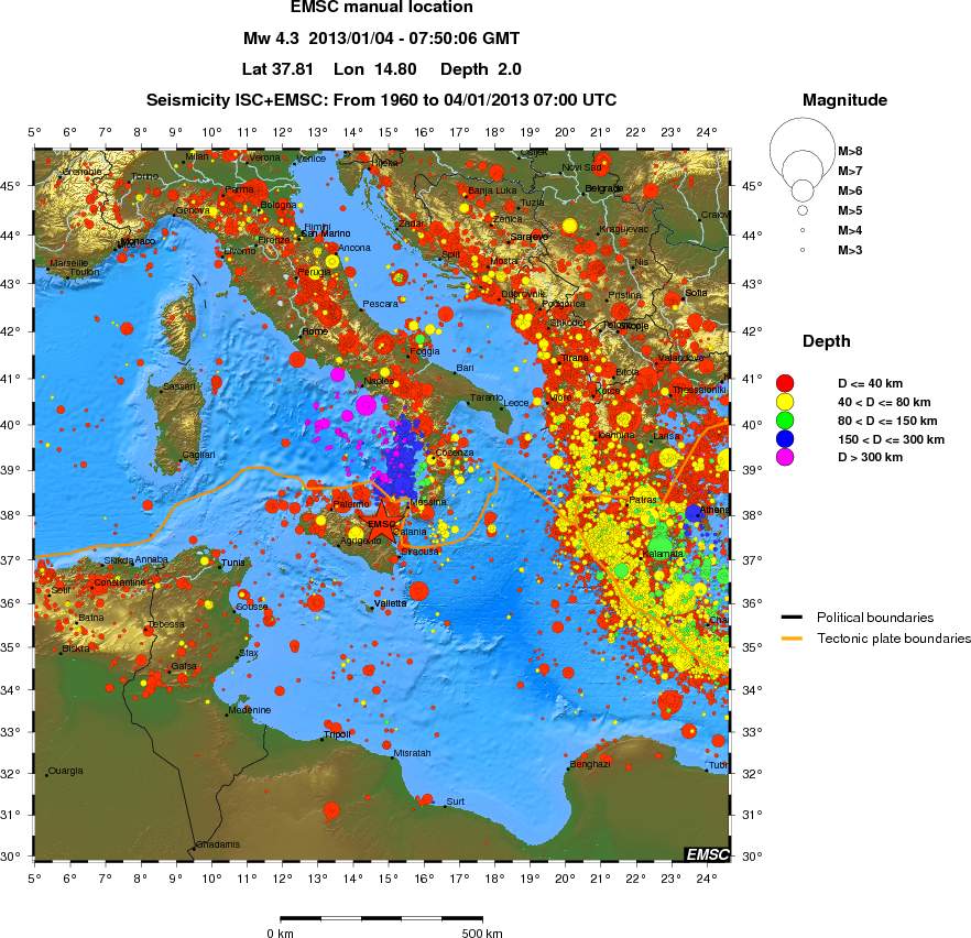 wide historical seismicity