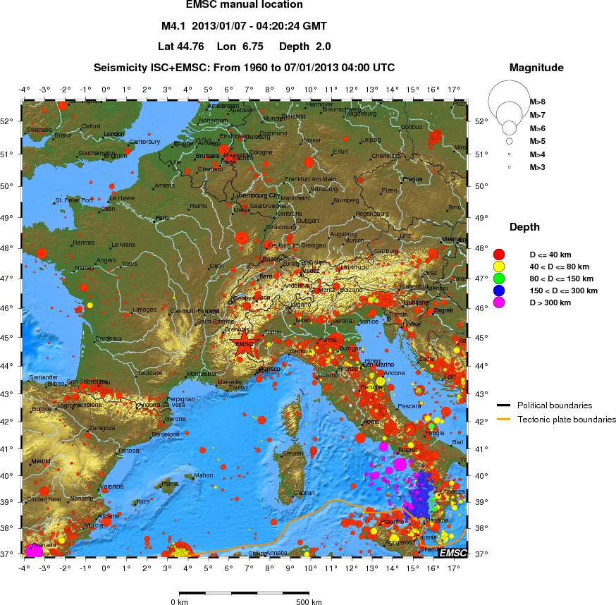 wide historical seismicity