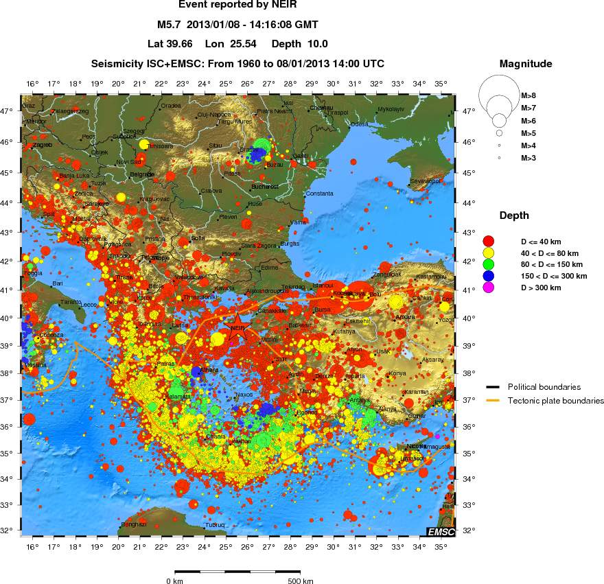 wide historical seismicity