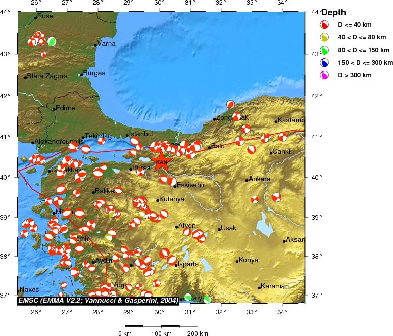 Regional moment Tensor