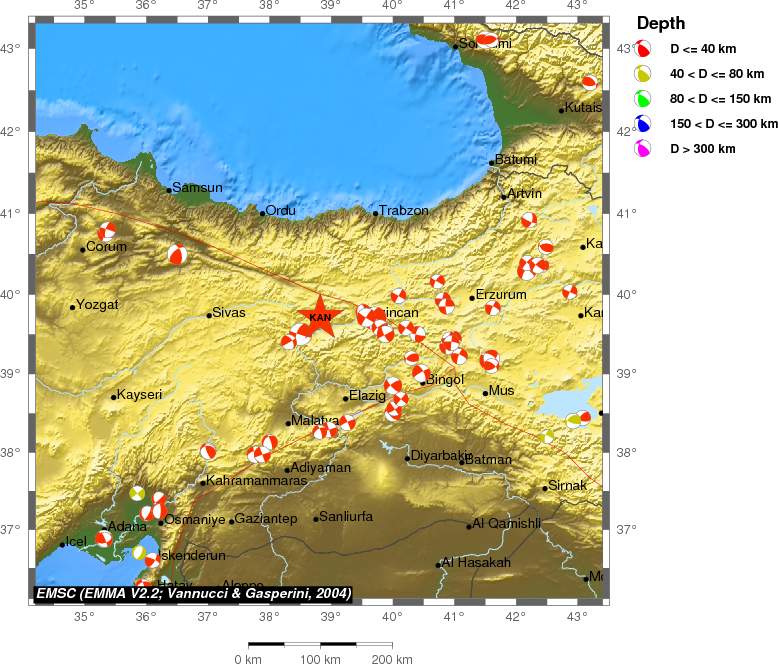 Regional moment Tensor