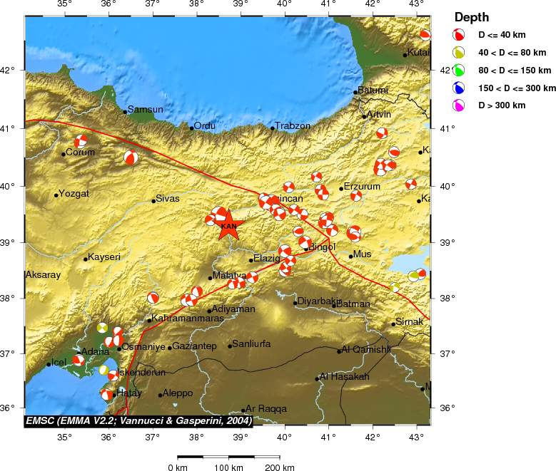 Regional moment Tensor