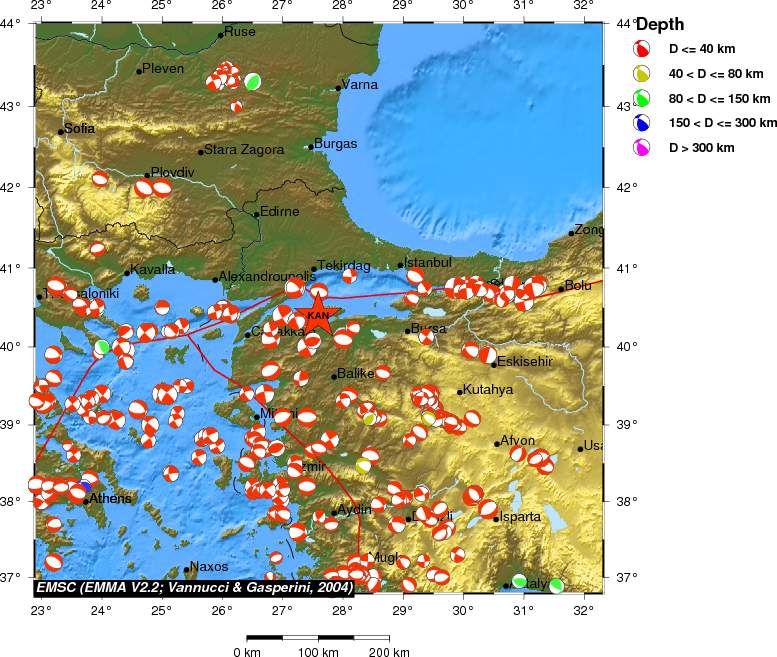Regional moment Tensor