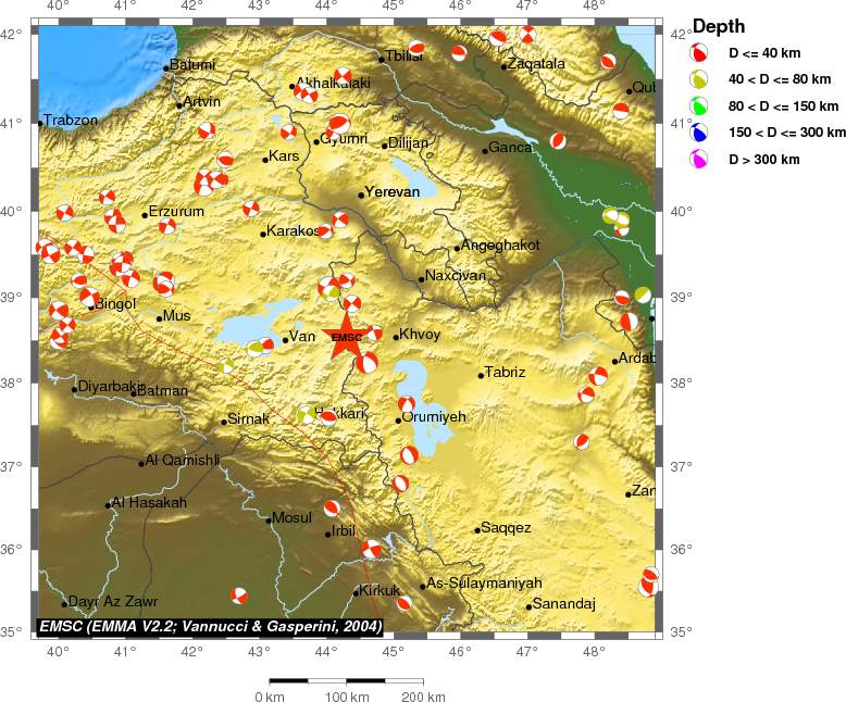 Regional moment Tensor