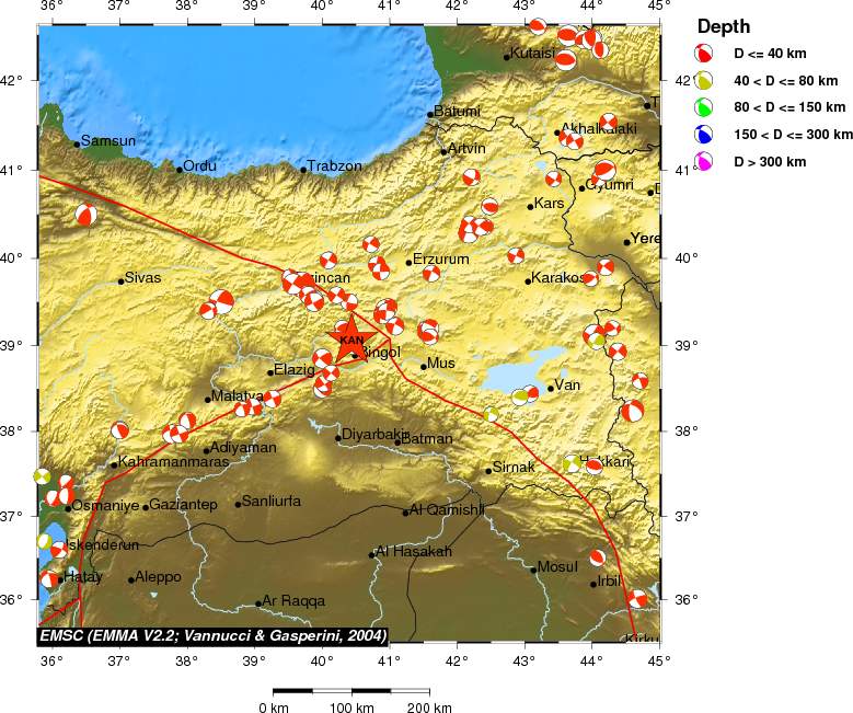 Regional moment Tensor