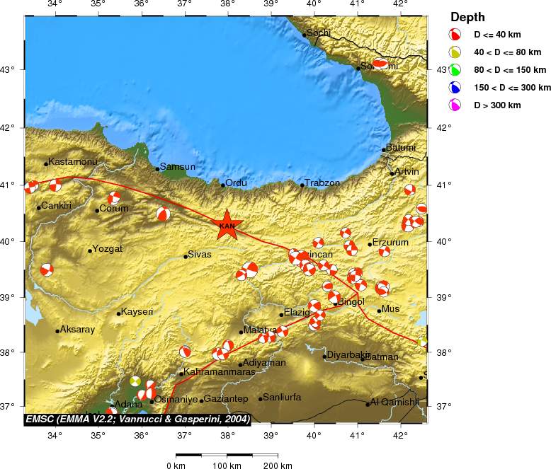 Regional moment Tensor