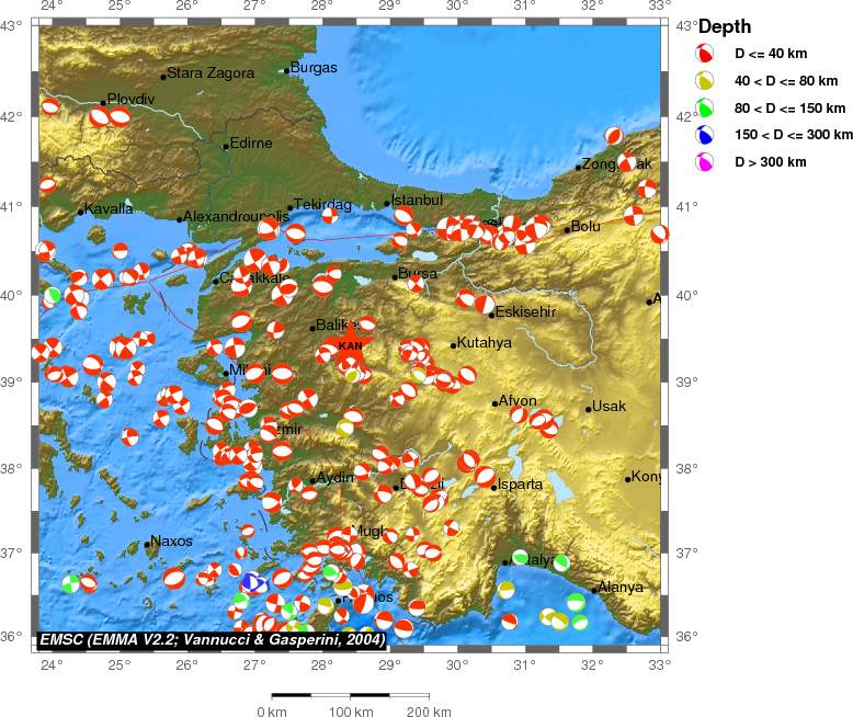 Regional moment Tensor