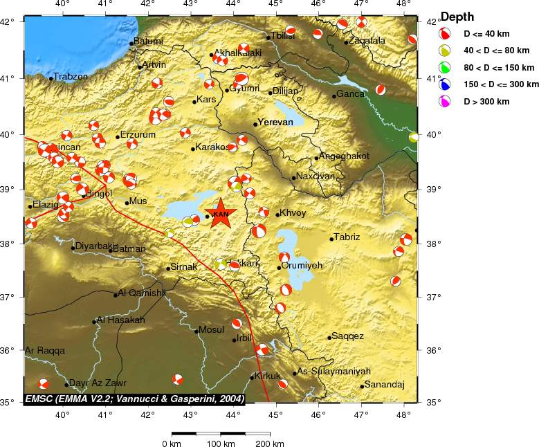 Regional moment Tensor