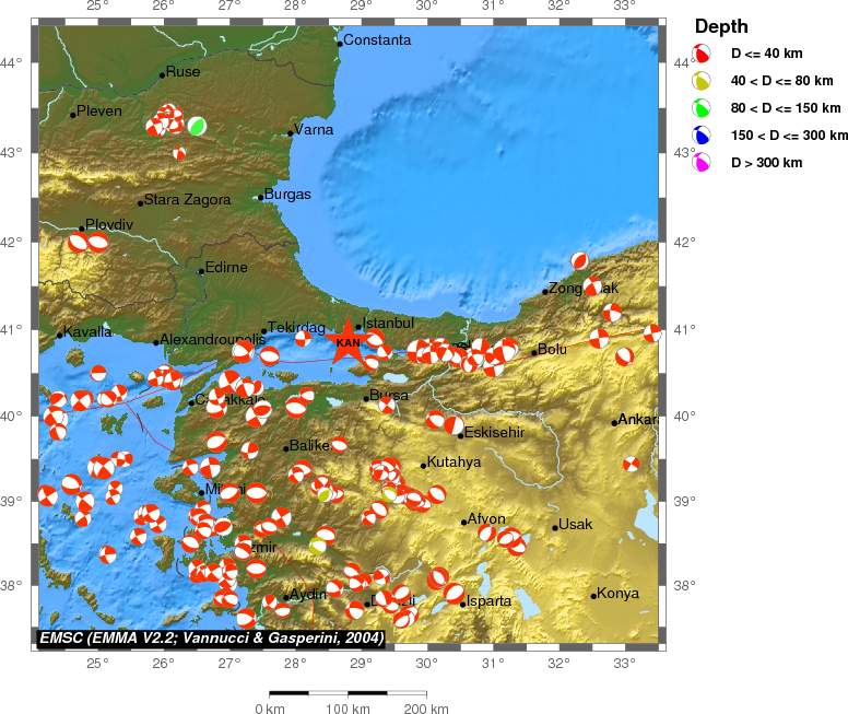 Regional moment Tensor