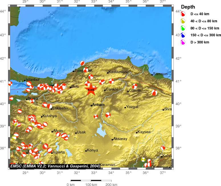 Regional moment Tensor