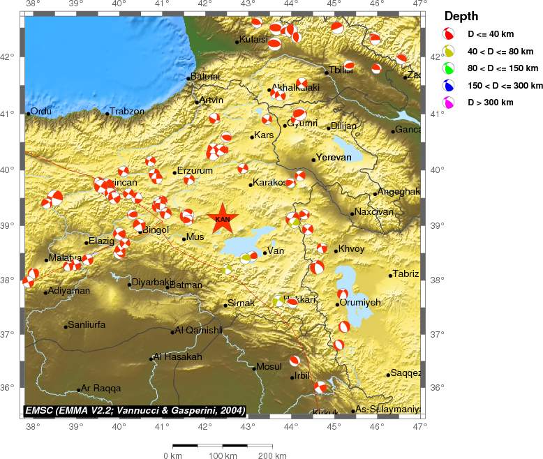 Regional moment Tensor