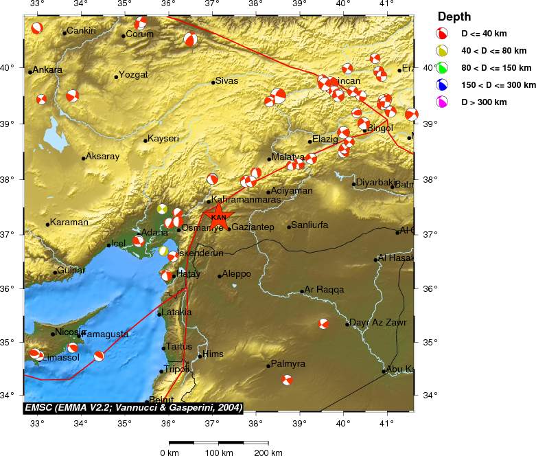 Regional moment Tensor