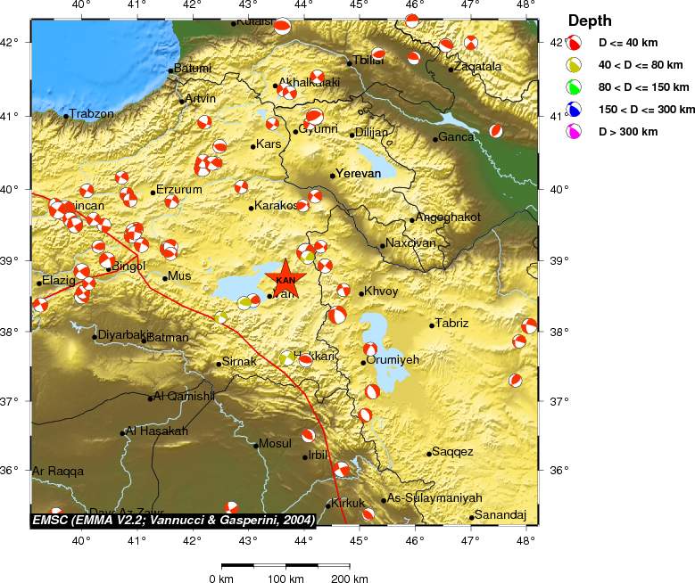 Regional moment Tensor