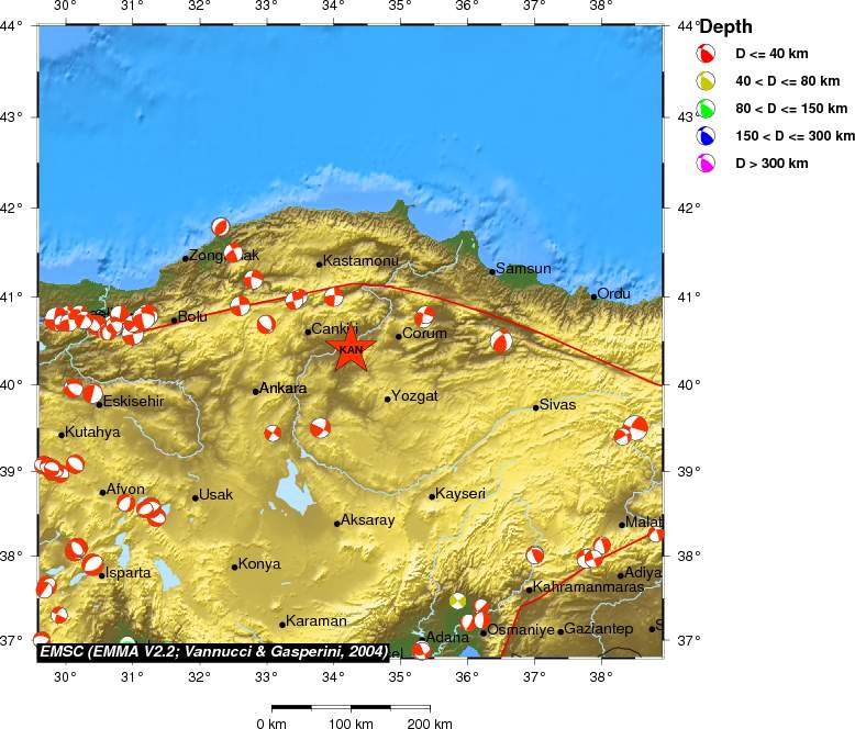 Regional moment Tensor