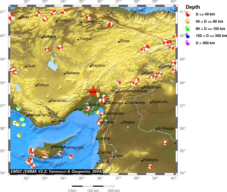 Regional moment Tensor