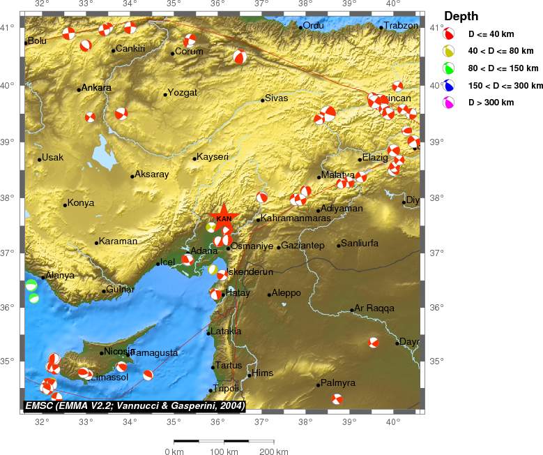 Regional moment Tensor