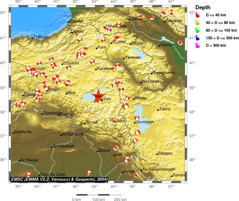 Regional moment Tensor