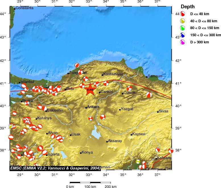 Regional moment Tensor