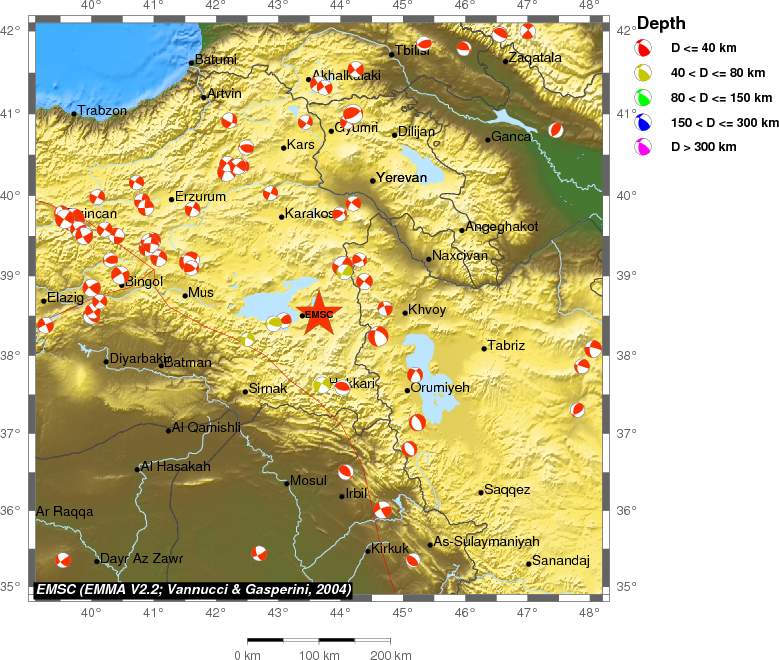Regional moment Tensor