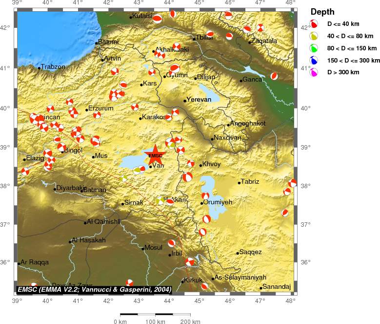 Regional moment Tensor