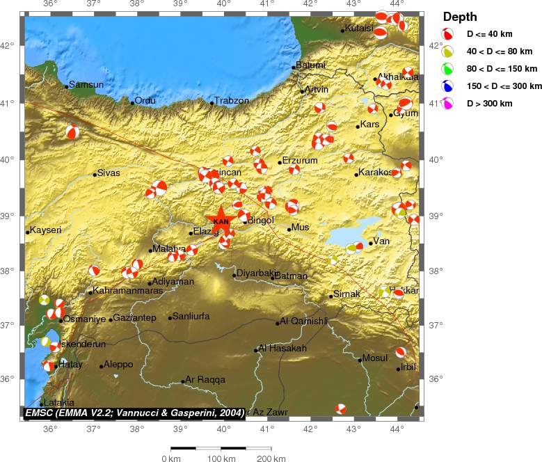 Regional moment Tensor