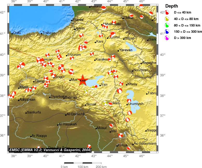Regional moment Tensor