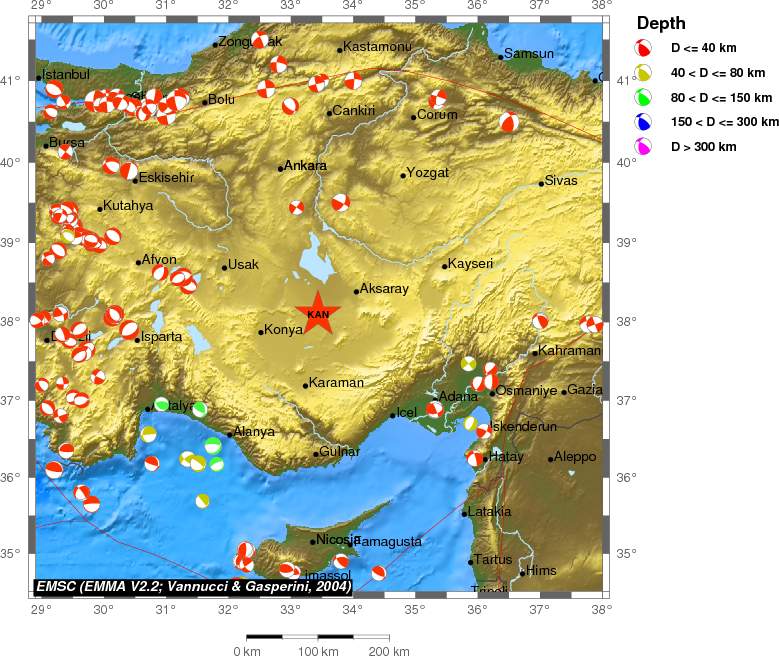 Regional moment Tensor