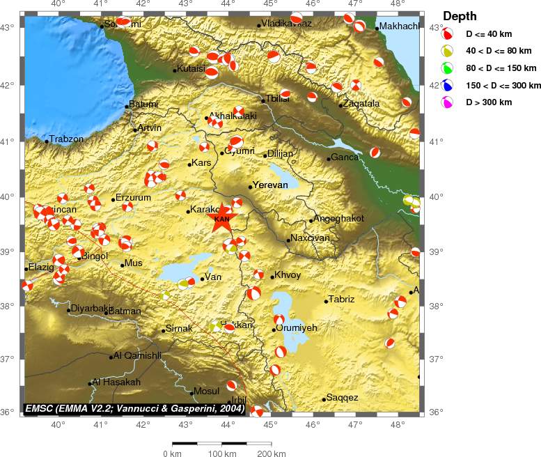 Regional moment Tensor