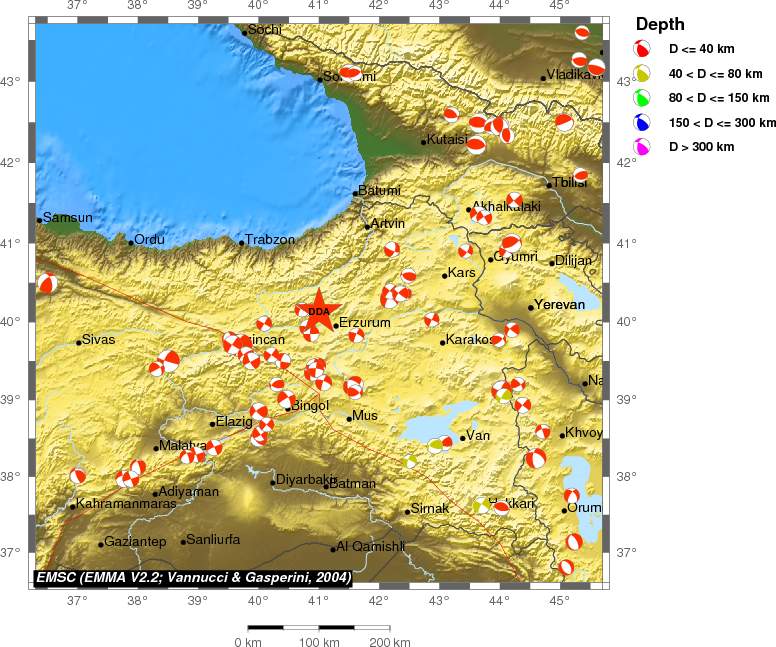 Regional moment Tensor