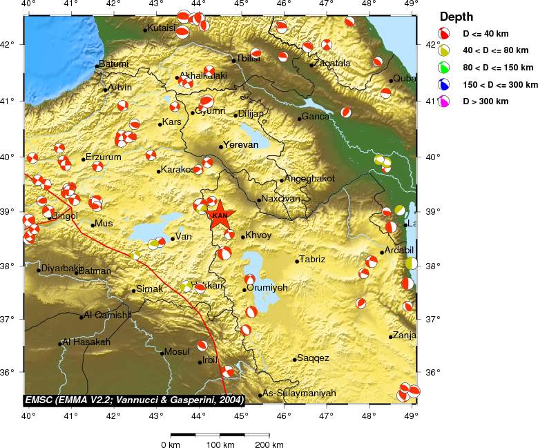 Regional moment Tensor