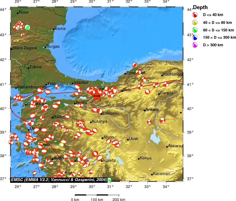 Regional moment Tensor