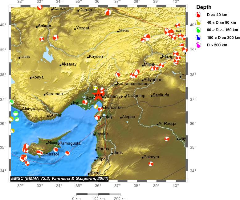 Regional moment Tensor