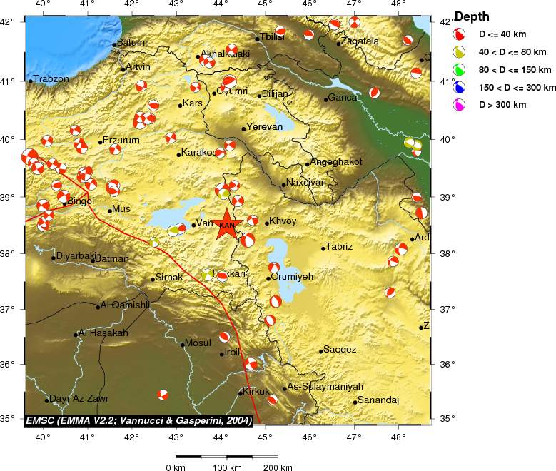 Regional moment Tensor