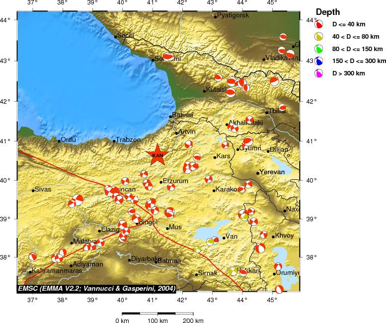 Regional moment Tensor