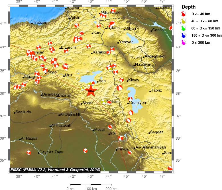 Regional moment Tensor