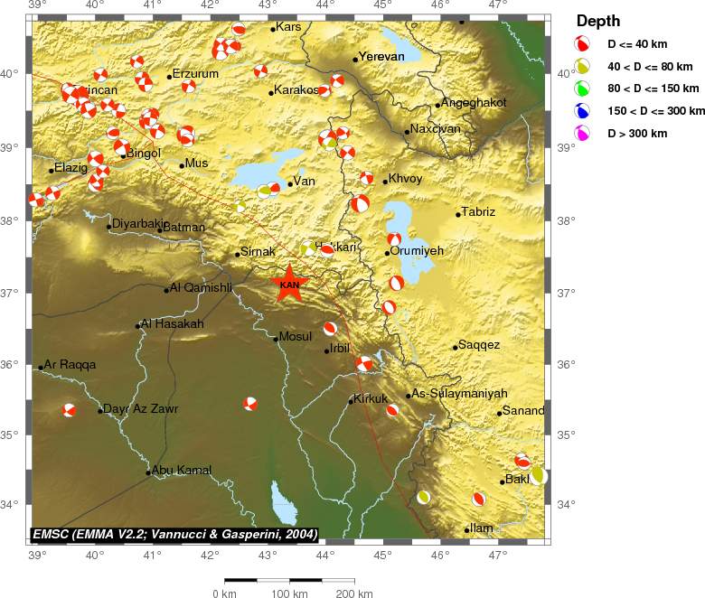 Regional moment Tensor