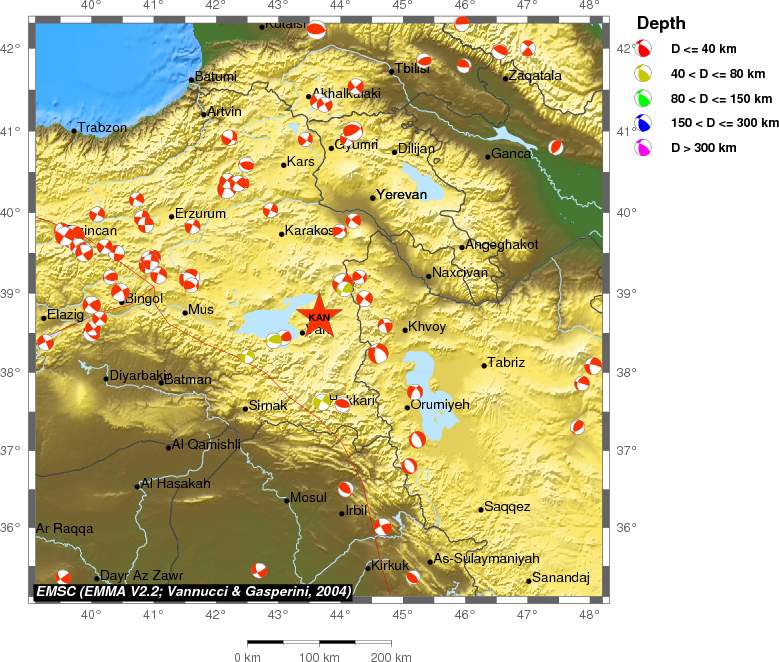 Regional moment Tensor
