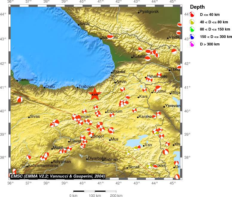 Regional moment Tensor