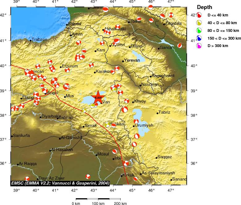 Regional moment Tensor