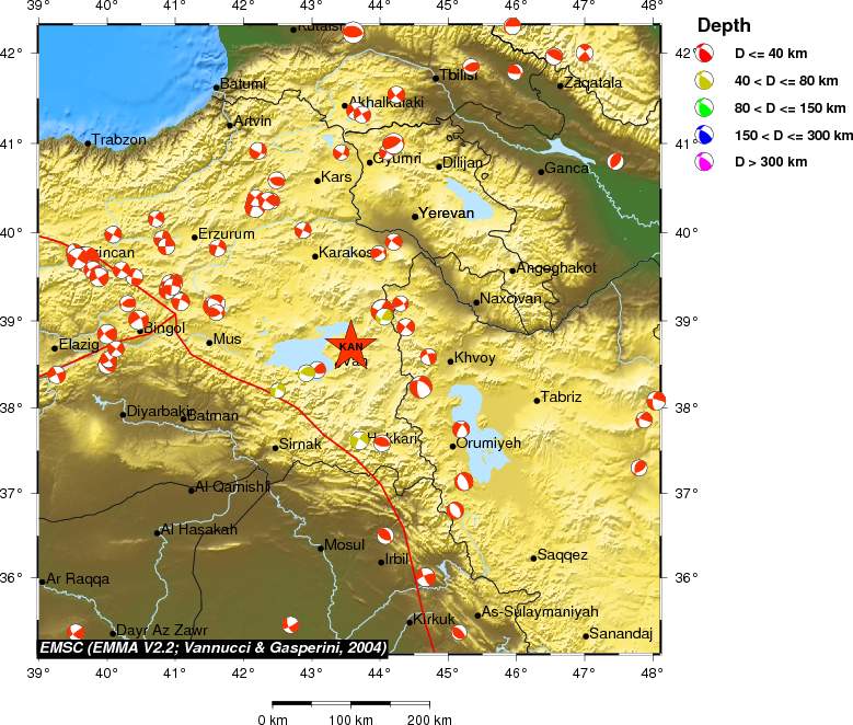 Regional moment Tensor