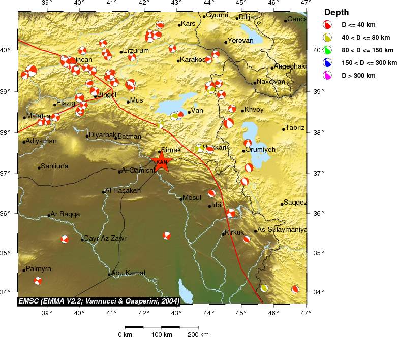 Regional moment Tensor