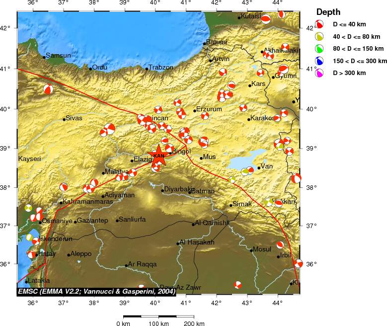 Regional moment Tensor