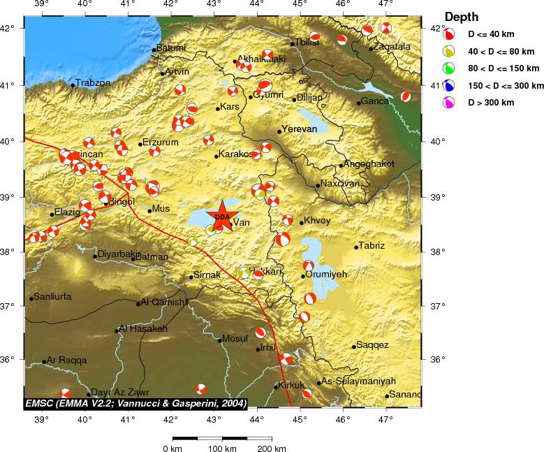 Regional moment Tensor