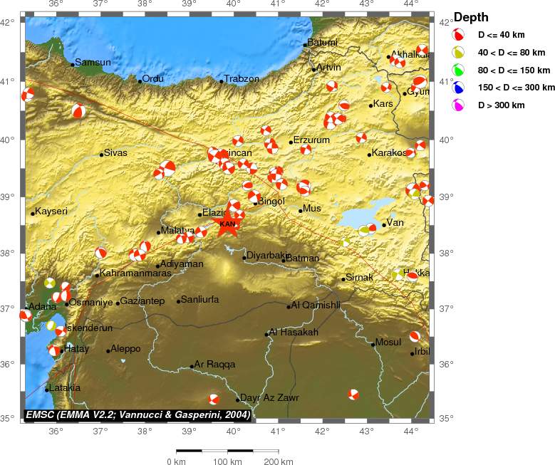 Regional moment Tensor