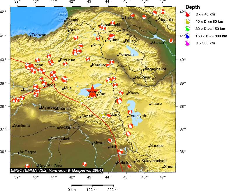 Regional moment Tensor