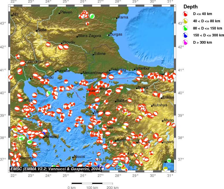 Regional moment Tensor