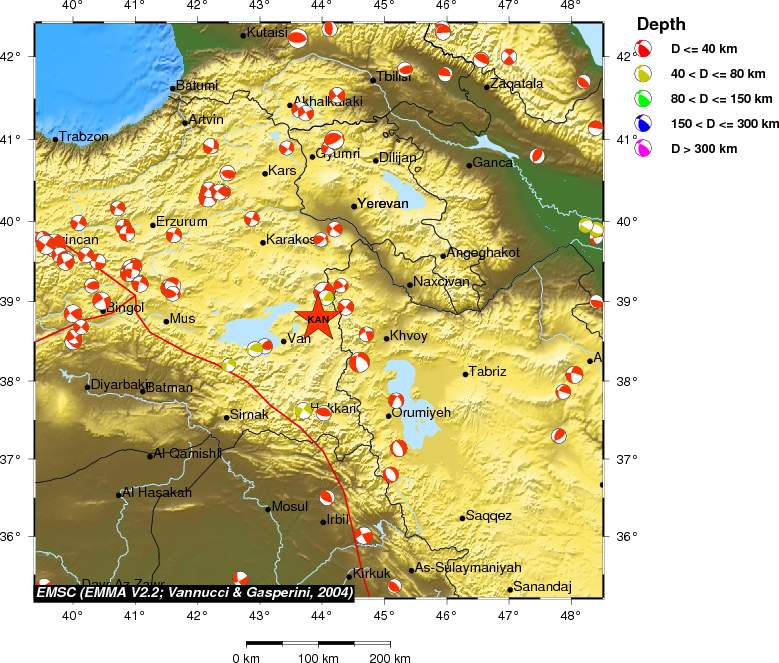 Regional moment Tensor