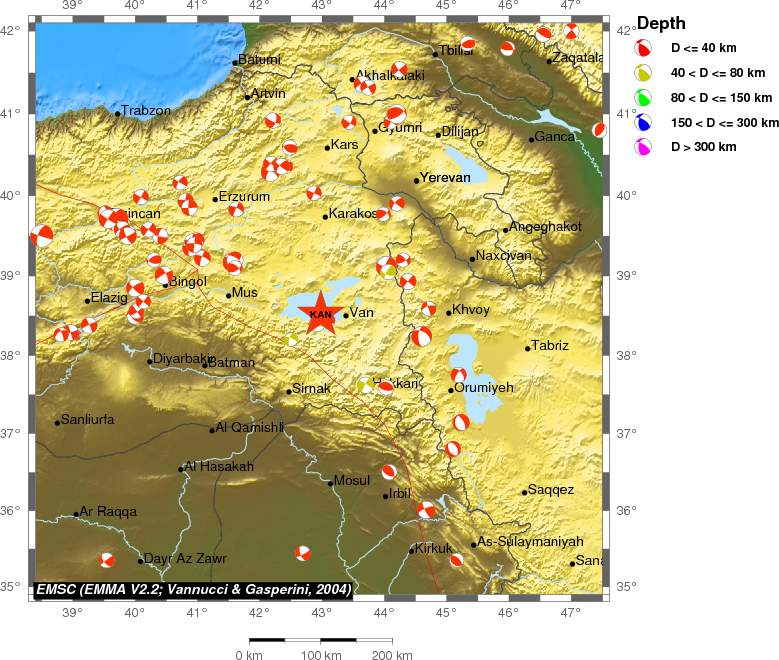 Regional moment Tensor