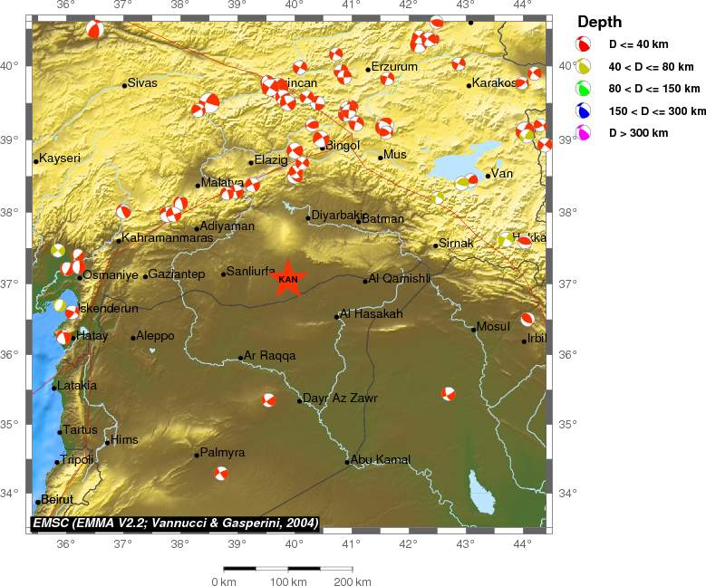 Regional moment Tensor