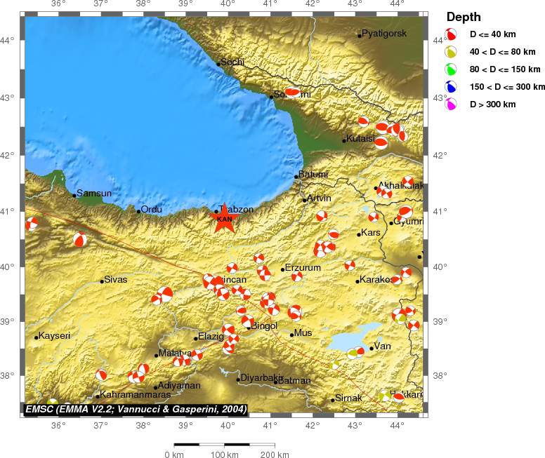 Regional moment Tensor